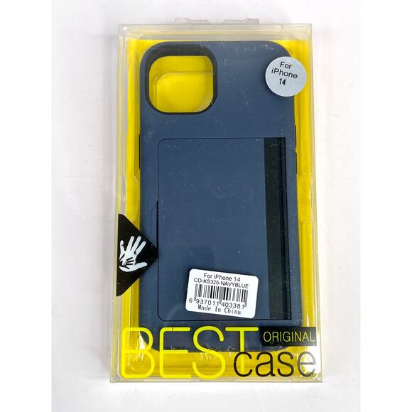 Best Case Original Cell Phone Case For iPhone 14 Navy Blue CD-KS325-NavyBlue - Picture 1 of 7